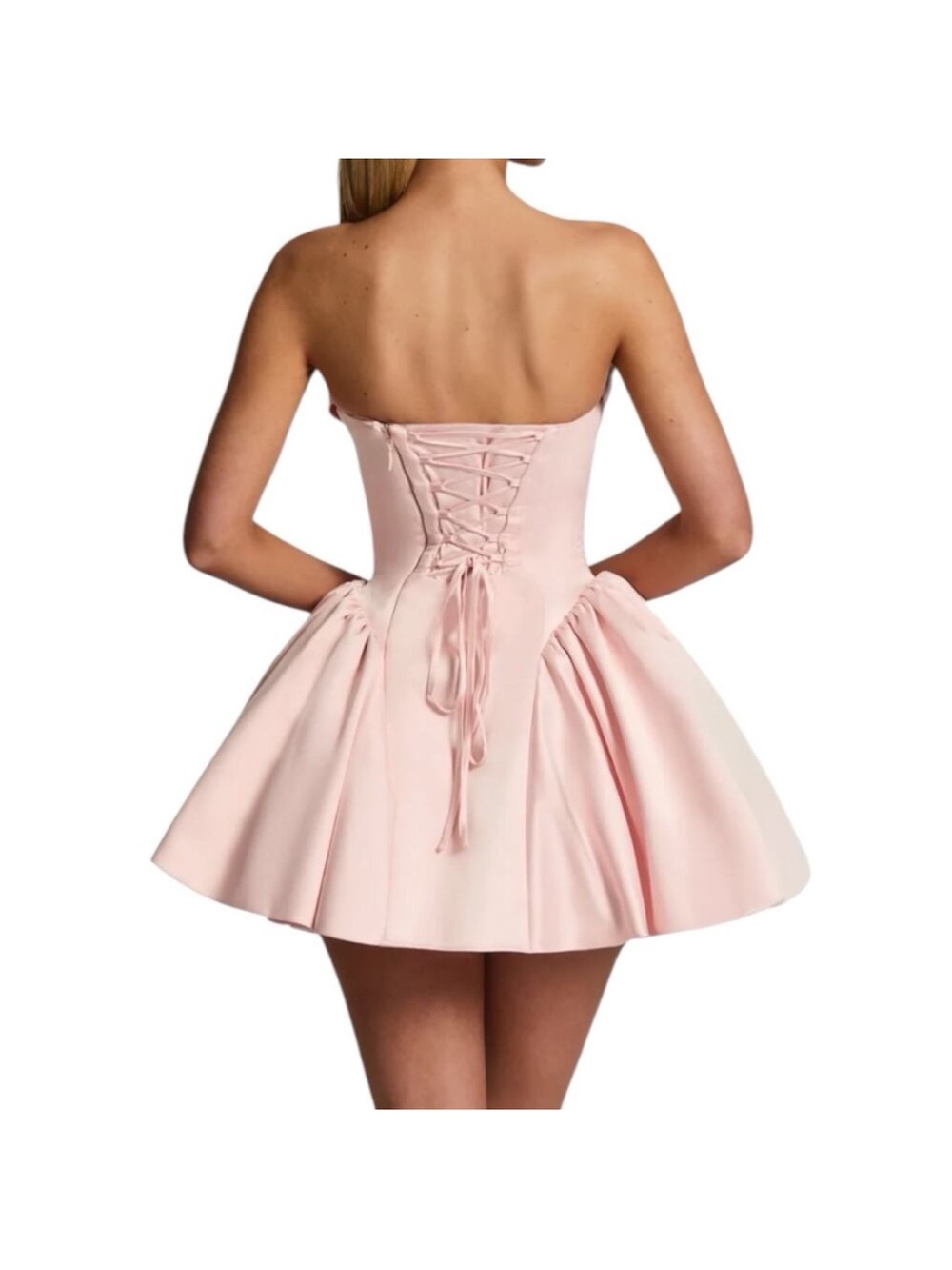 NWT Baby Boo Trinity Mini Dress Blush Pink Size Medium - Picture 2 of 9